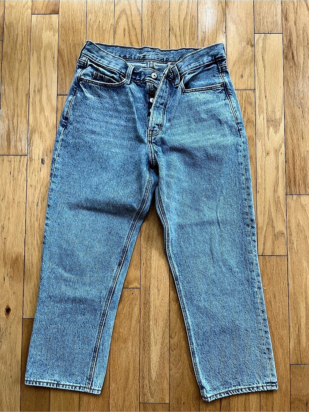 Old Navy Slouchy Straight Jeans Blue size 8